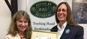 Wendy Lagden Gains The First City & Guilds Level 3 Bookbinding Qualification