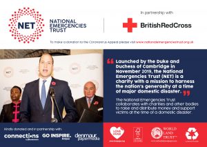 Connections by The Specialist Works, Denmaur Paper Media and Go Inspire Group partner with the National Emergencies Trust to raise money for coronavirus victims