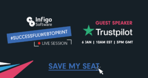 Infigo web to print Trustpilot