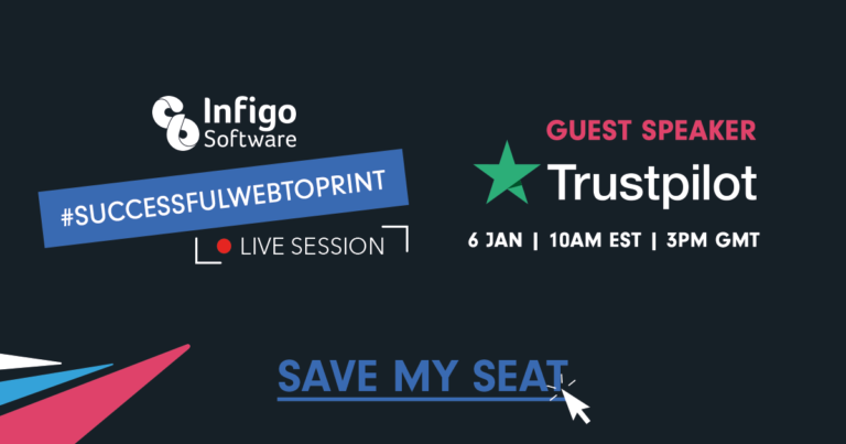 Infigo web to print Trustpilot
