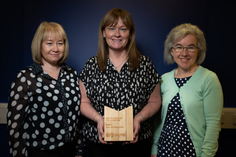 Systematic Team who support the work for SUEZ, Joanna Taylor, Client Service Team, Tracey Brown, Account Manager and Sharon Robey, Finance Director.
