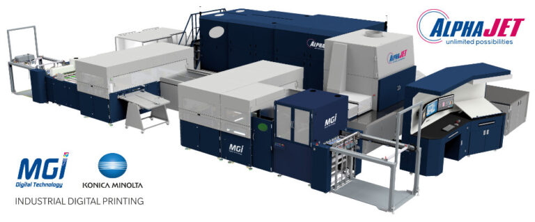 Konica Minolta and MGI announce global launch of the AlphaJET 4 digital printing system and its first sale in France