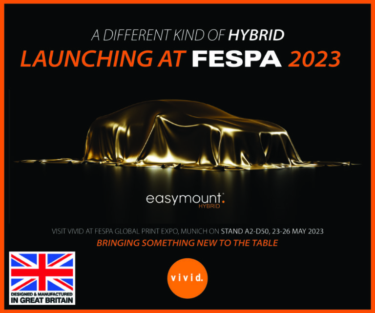 Vivid’s new Easymount Hybrid Laminator will be launched and unveiled at the FESPA Global Print Expo in Munich