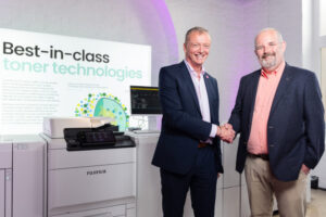 Martin Fairweather, National Digital Business Development Manager, Fujifilm UK with Jamie Emmerson, Director, Emmerson Press