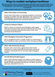 Ways to combat workplace loneliness