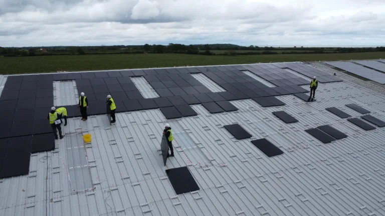 Solar panel investment at Micropress site.