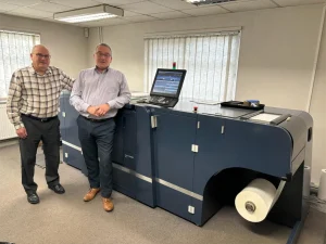 (L to R) Allan Ford, Director at Arc Labels and Antony Cotton, Technical Sales Manager at Focus Label Machinery