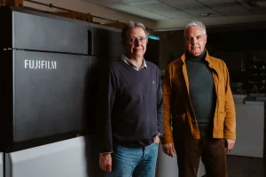 (L to R) Jean-Michel Chapeliere, print manager of Val-PG and Yann Madec, Owner of VAL PG