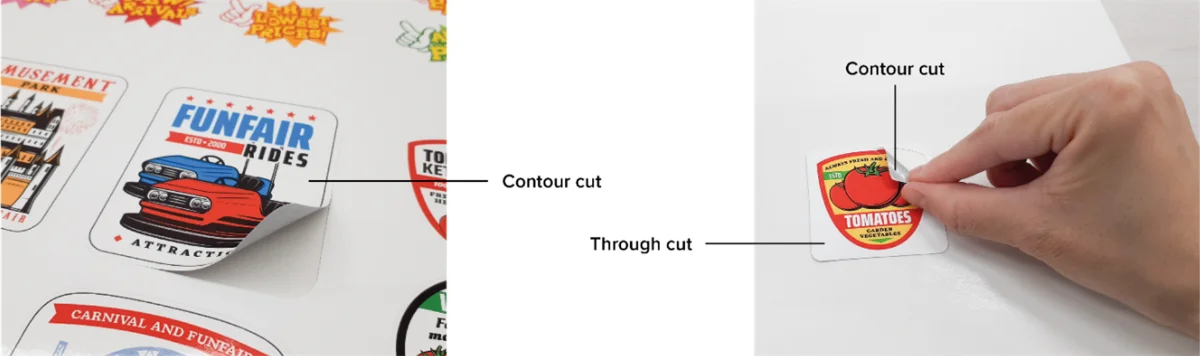 Contour Cut and Through Cut