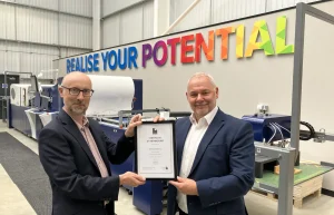 Malcolm Smith from Konica Minolta UK and Jonathan Tame Managing Director of Two Sides