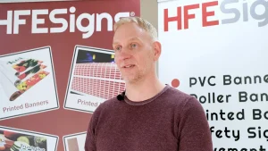 Karl Hunter, Managing Director of HFE Signs