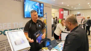 An array of print technology developers and suppliers exhibit at the Expo