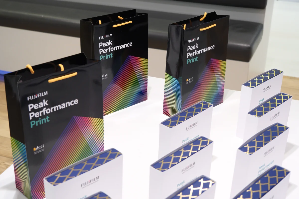 Across seven, targeted, invitation-only events at Fujifilm’s Print Experience Centre in Brussels, visitors were treated to a deep dive into Fujifilm inkjet technology, in particular the Jet Press 750S High Speed Model and the Jet Press 1160CFG