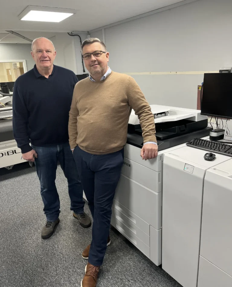 (L to R) Simon Langford, MD at Creative Colour Print, and Steve Andrew, MD at Jet Technology Group