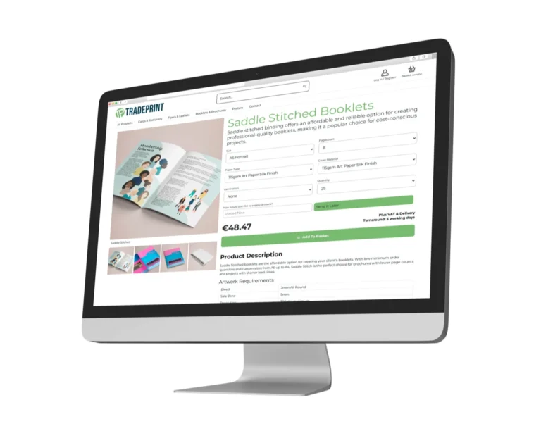 Computer - Mock up - Tradeprint - Booklet Page