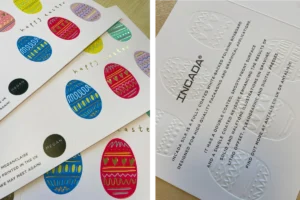 Antalis showcases premium print possibilities of Incada with a personalised Easter campaign