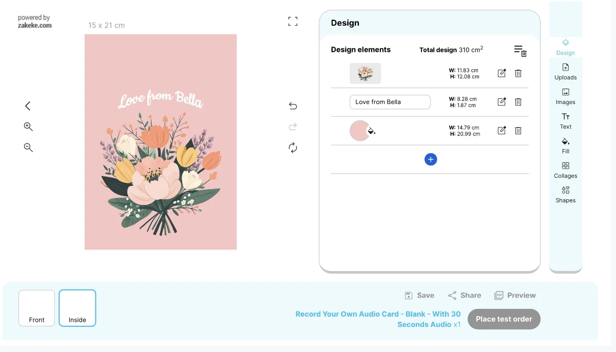 Customise Cards