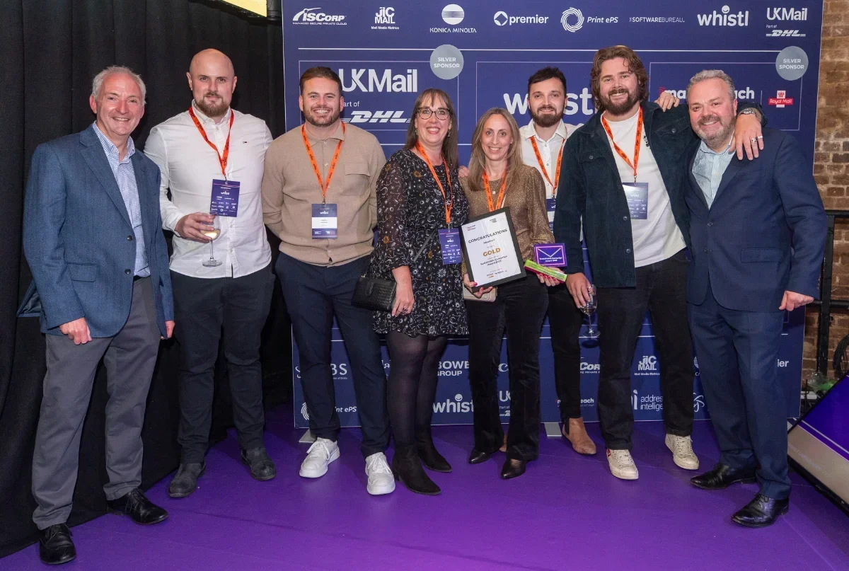 webmart was awarded gold in the sustainable campaign catgory sponsored by uk mail