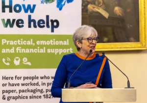 baroness theresa may printing charity annual luncheon