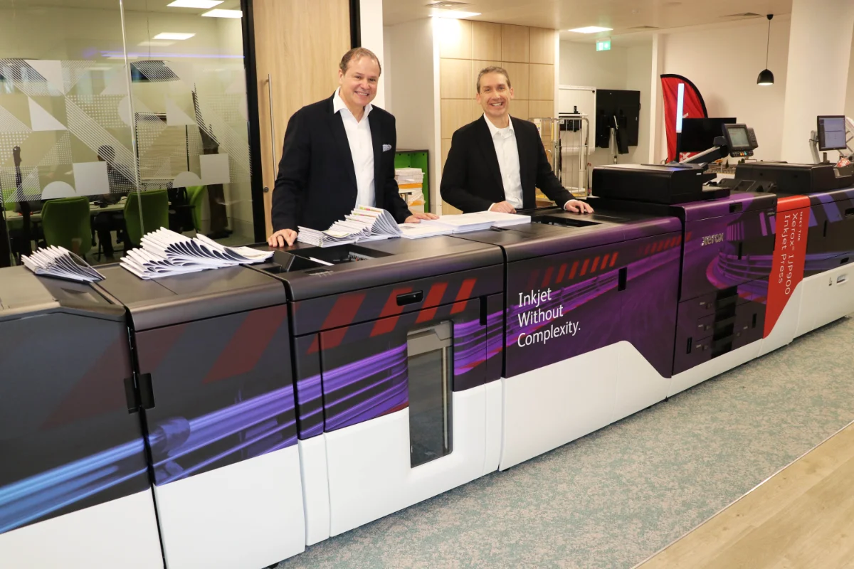 The Xerox Proficio IJP900 high volume business-quality colour output enabled by large 3-liter ink tanks, intelligent maintenance, and fewer hands-on interventions to print and manage costs better