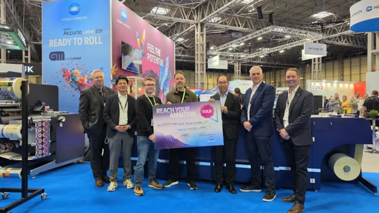 handy labels and konica minolta at the print show 2026