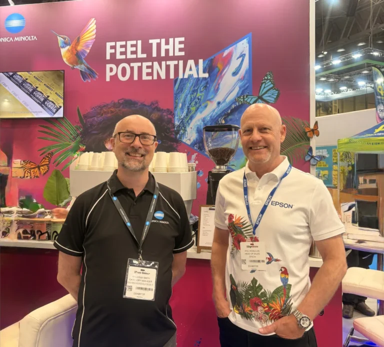 malcolm smith of konica minolta and phil mcmullin of epson